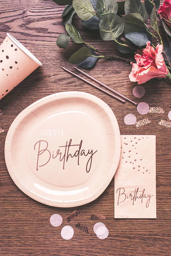 36 stuzzicadenti 80° compleanno rosa elegant blush