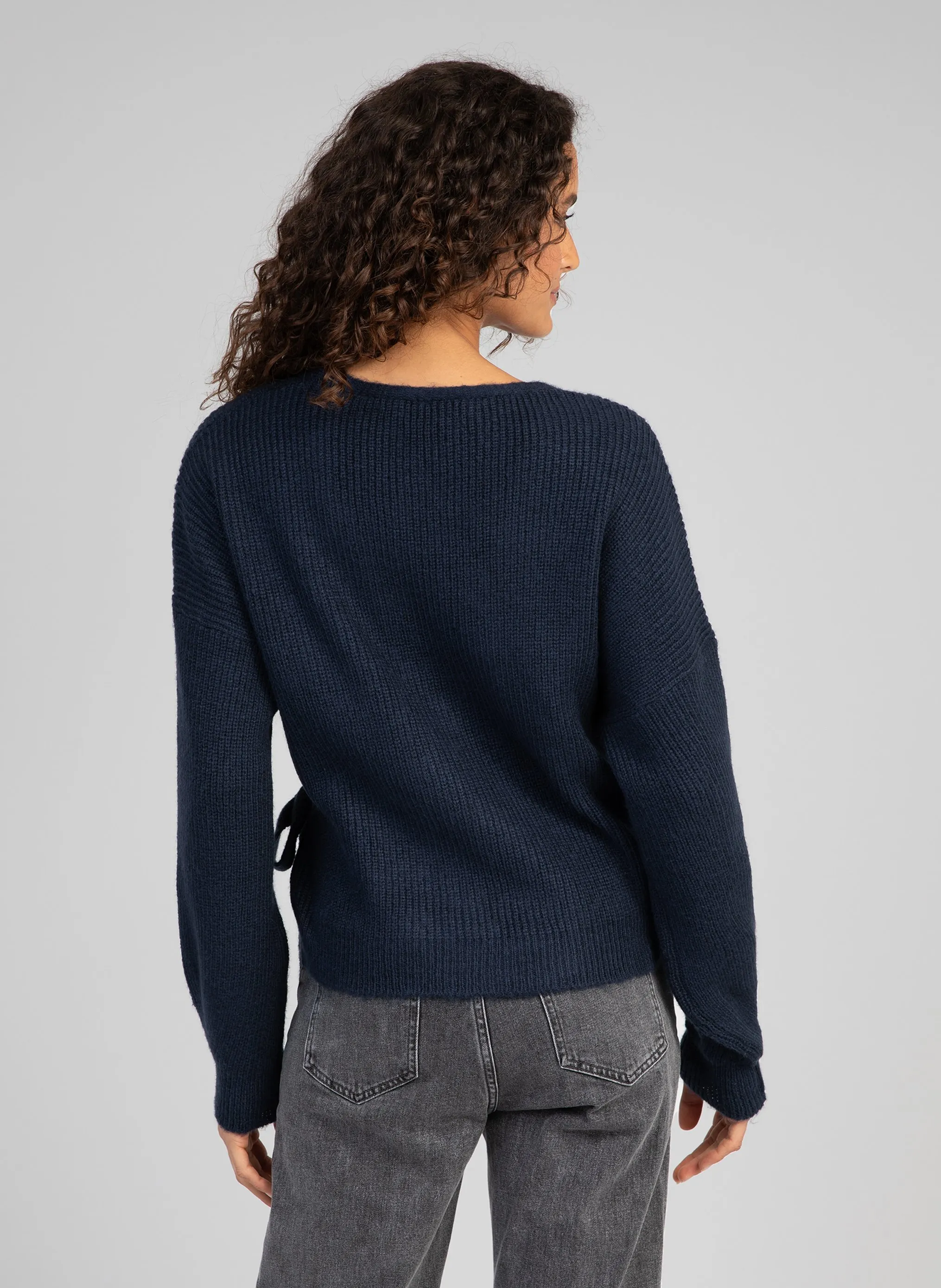  AN'GE   LENINONA - Cardigan scollo a V | Blu