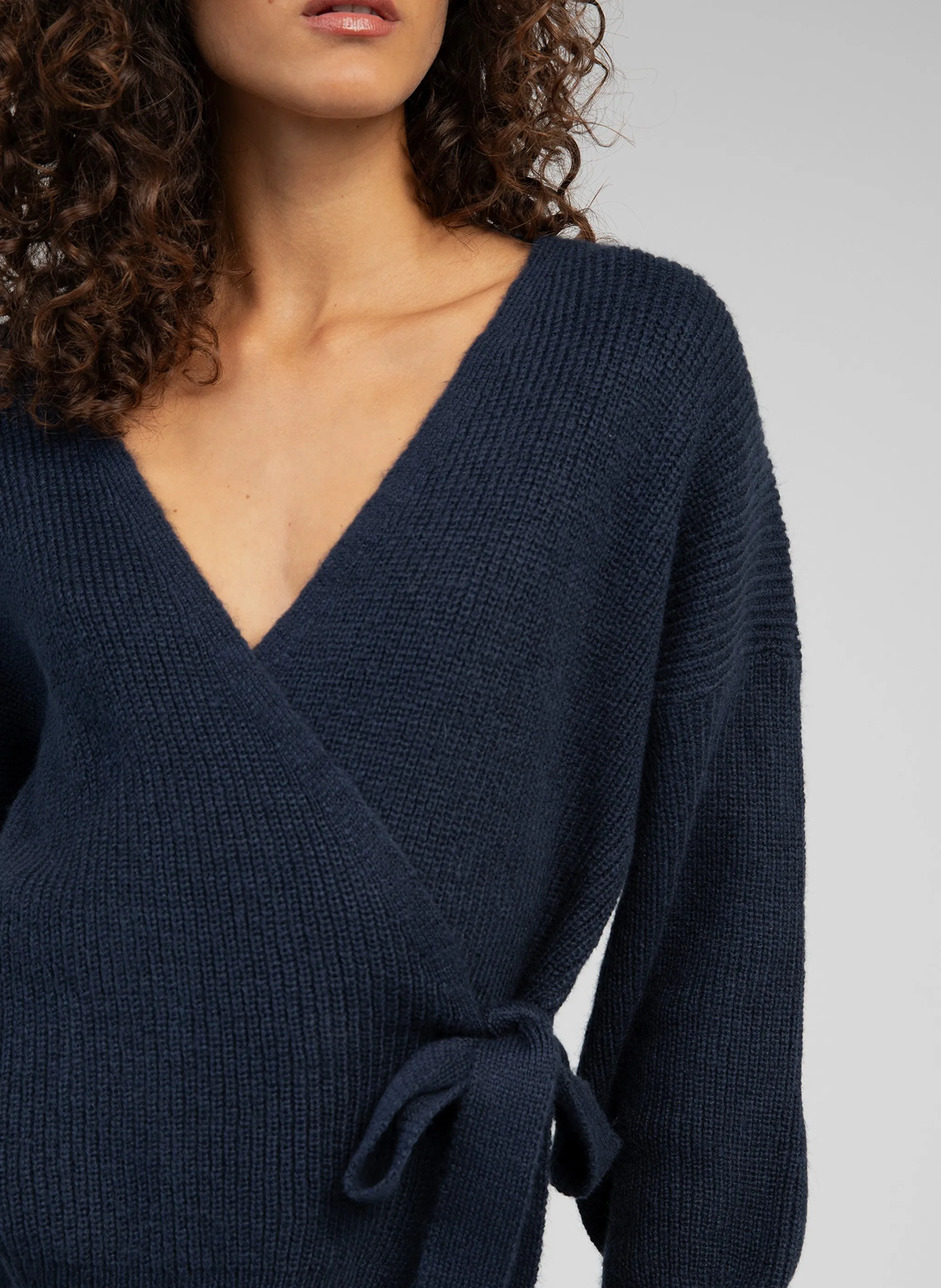  AN'GE   LENINONA - Cardigan scollo a V | Blu
