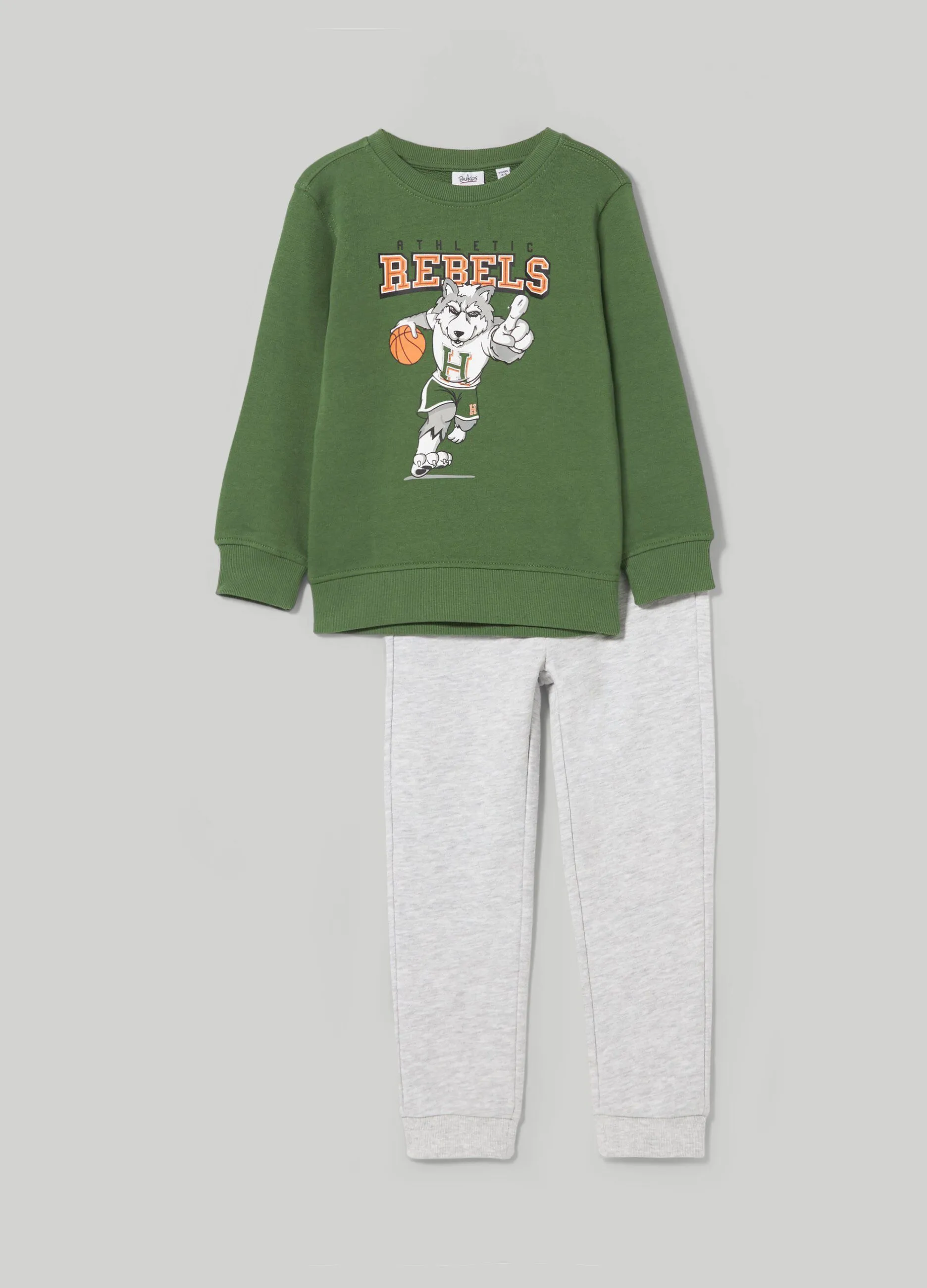 BLUKIDS  Jogging set in cotone bambino