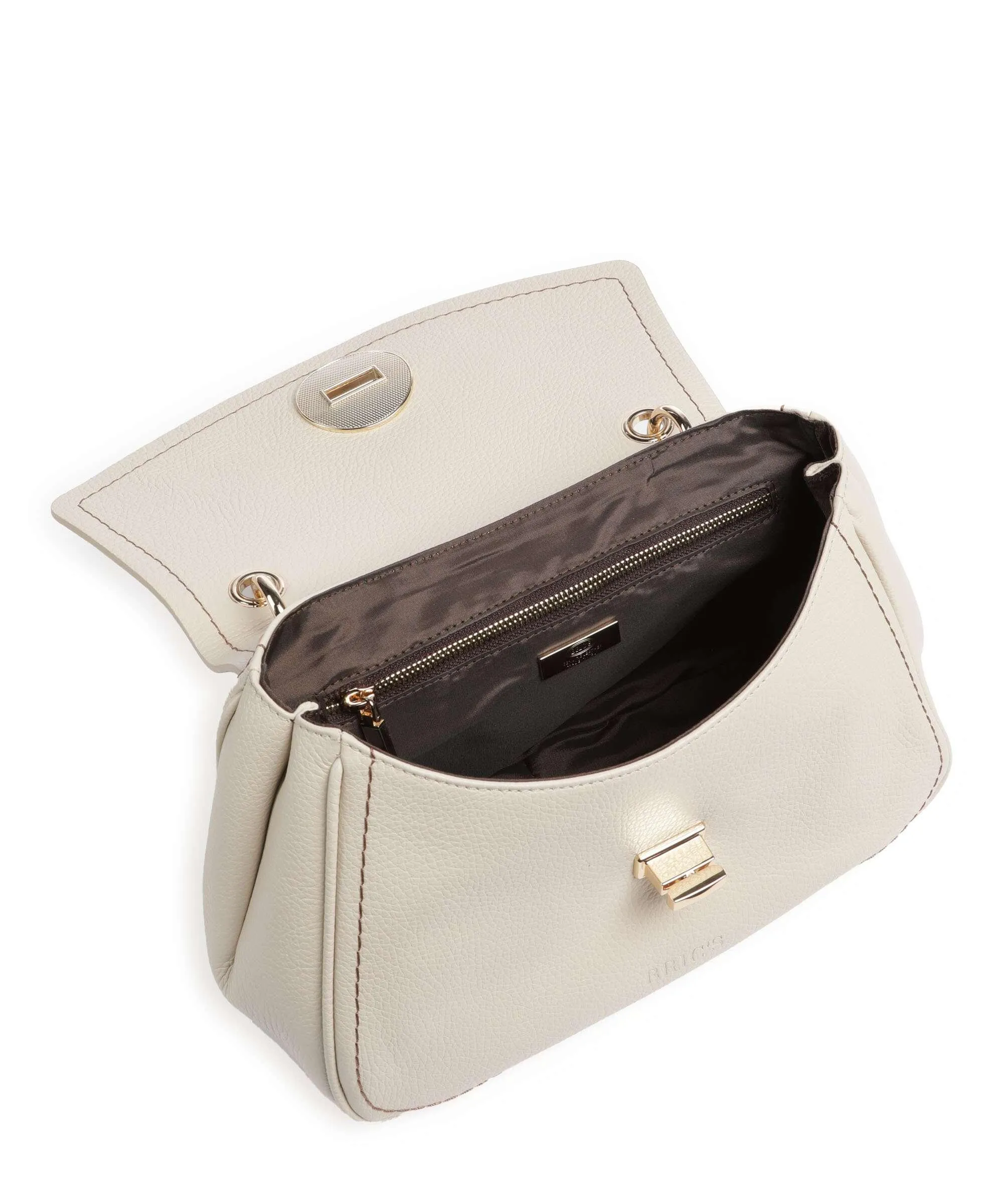  Brics Gondola Girasola Borsa a mano pelle granulata beige  
