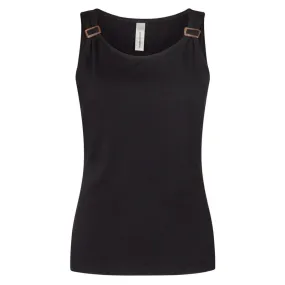 Canottiera nera leggera cotone organico pylle 240