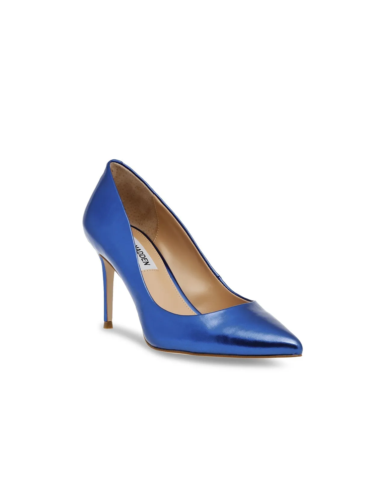 Décolleté Lillie ecopelle blu cobalto