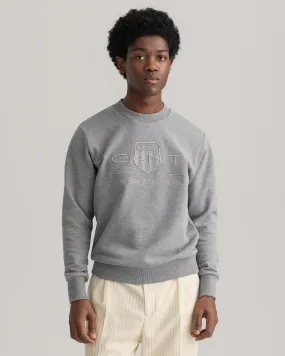 Felpa Tonal Archive Shield girocollo    