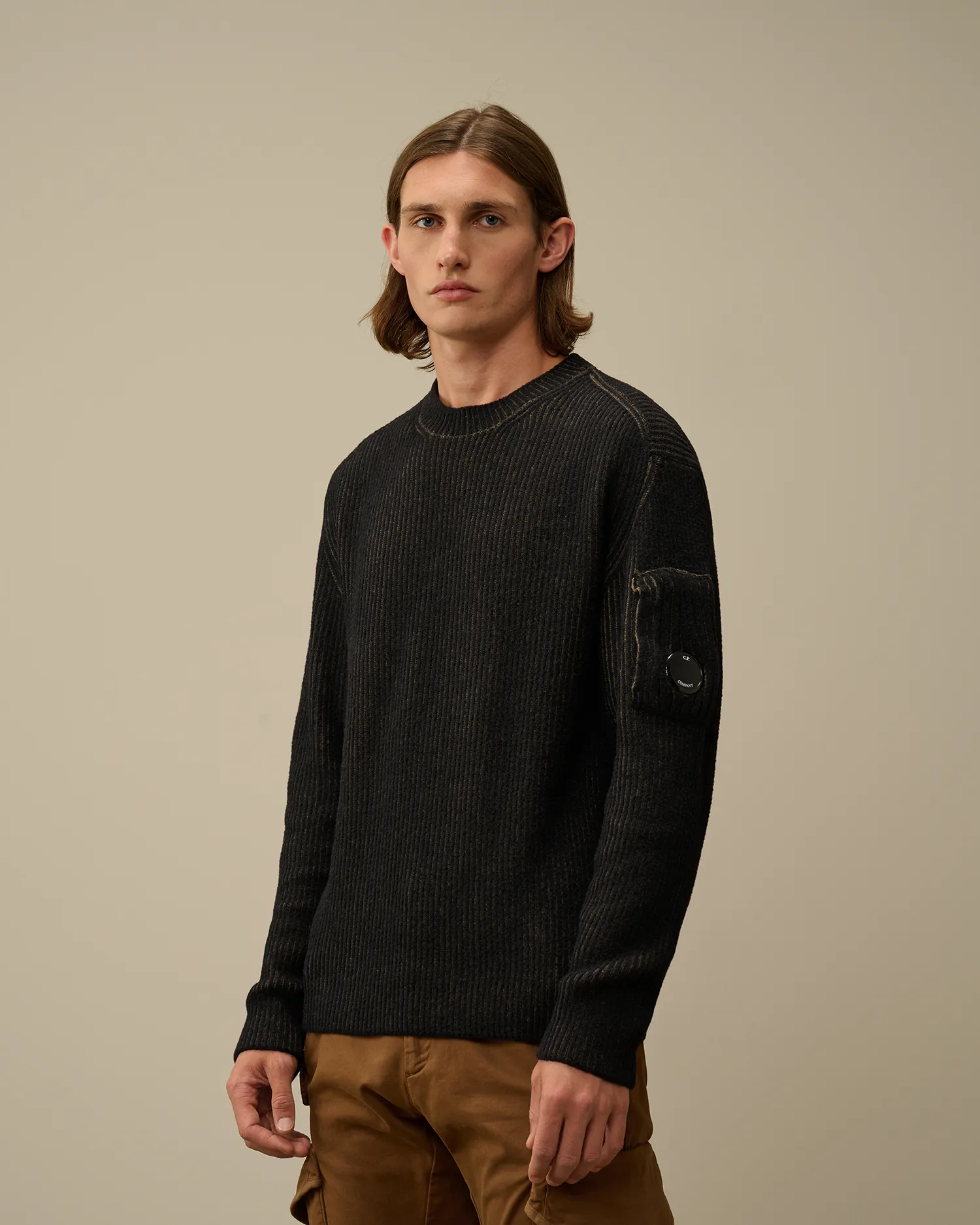 Fleece Knit Crewneck Vanisé Knit