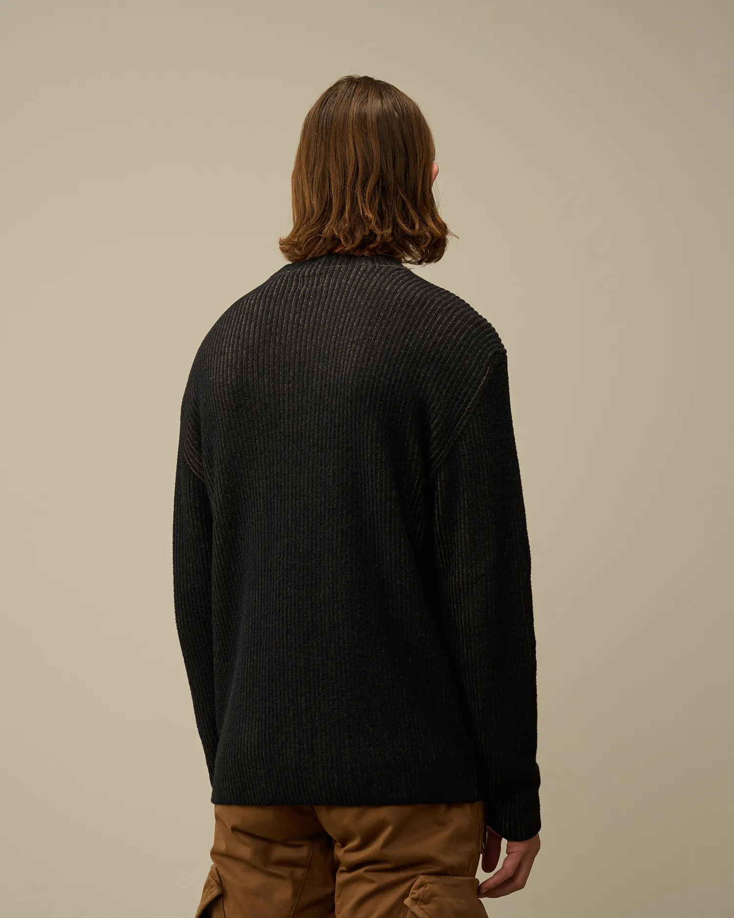 Fleece Knit Crewneck Vanisé Knit