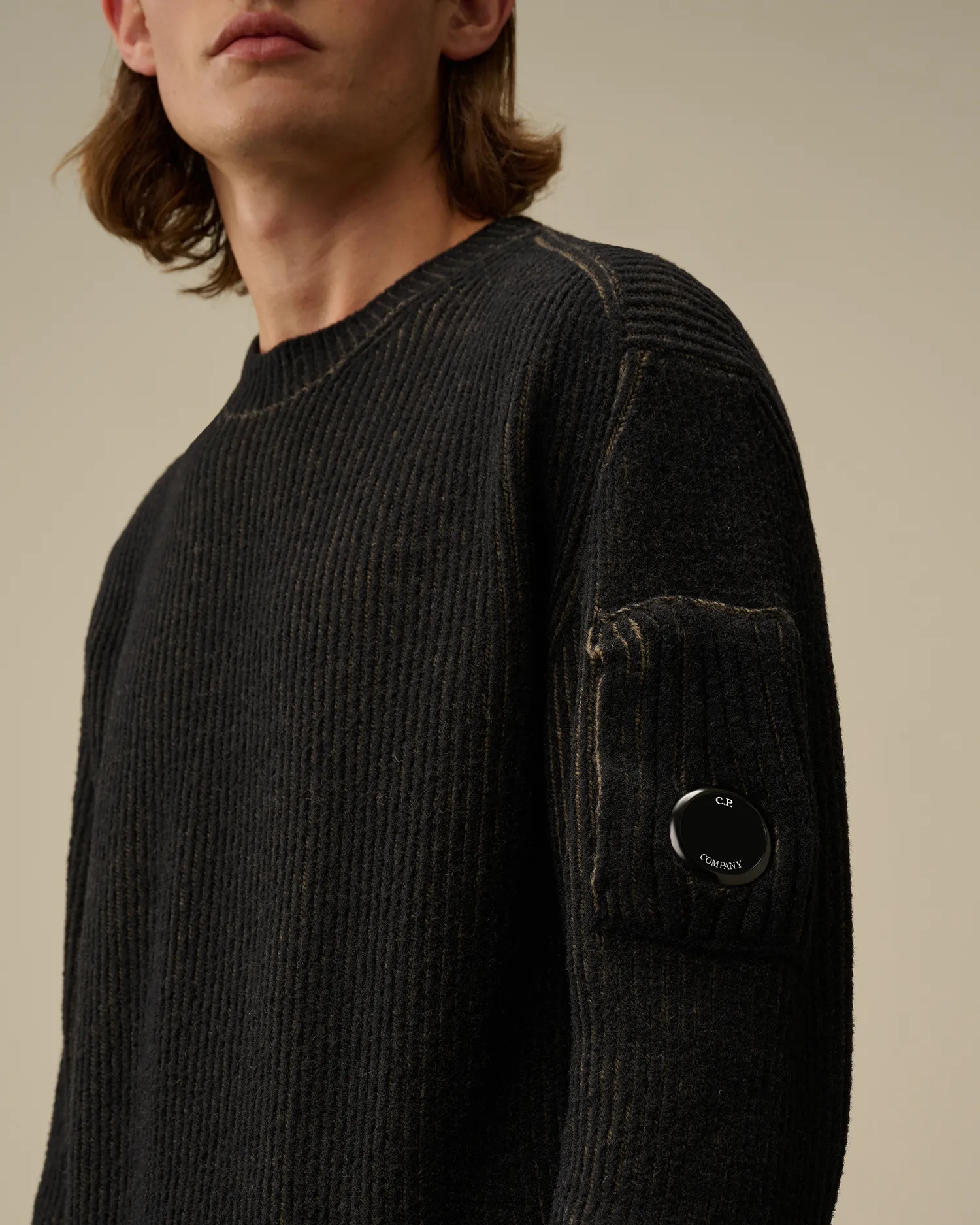 Fleece Knit Crewneck Vanisé Knit