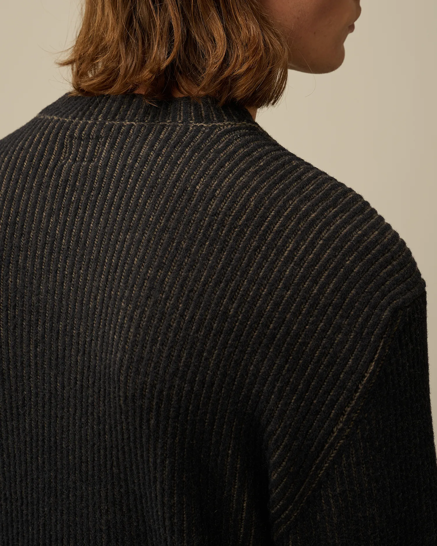 Fleece Knit Crewneck Vanisé Knit