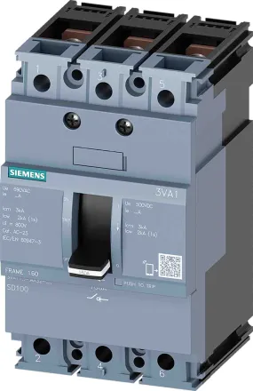 Interruttore di isolamento Siemens 3VA1163-1AA32-0AA0 serie 3VA1, 3P, 63A 3VA1163-1AA32-0AA0, IP40