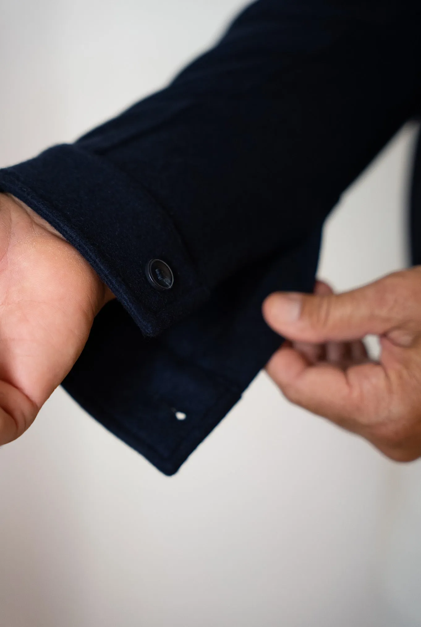 MARCO PESCAROLO Giubbino Cashmere Elasticizzato Blu Scuro