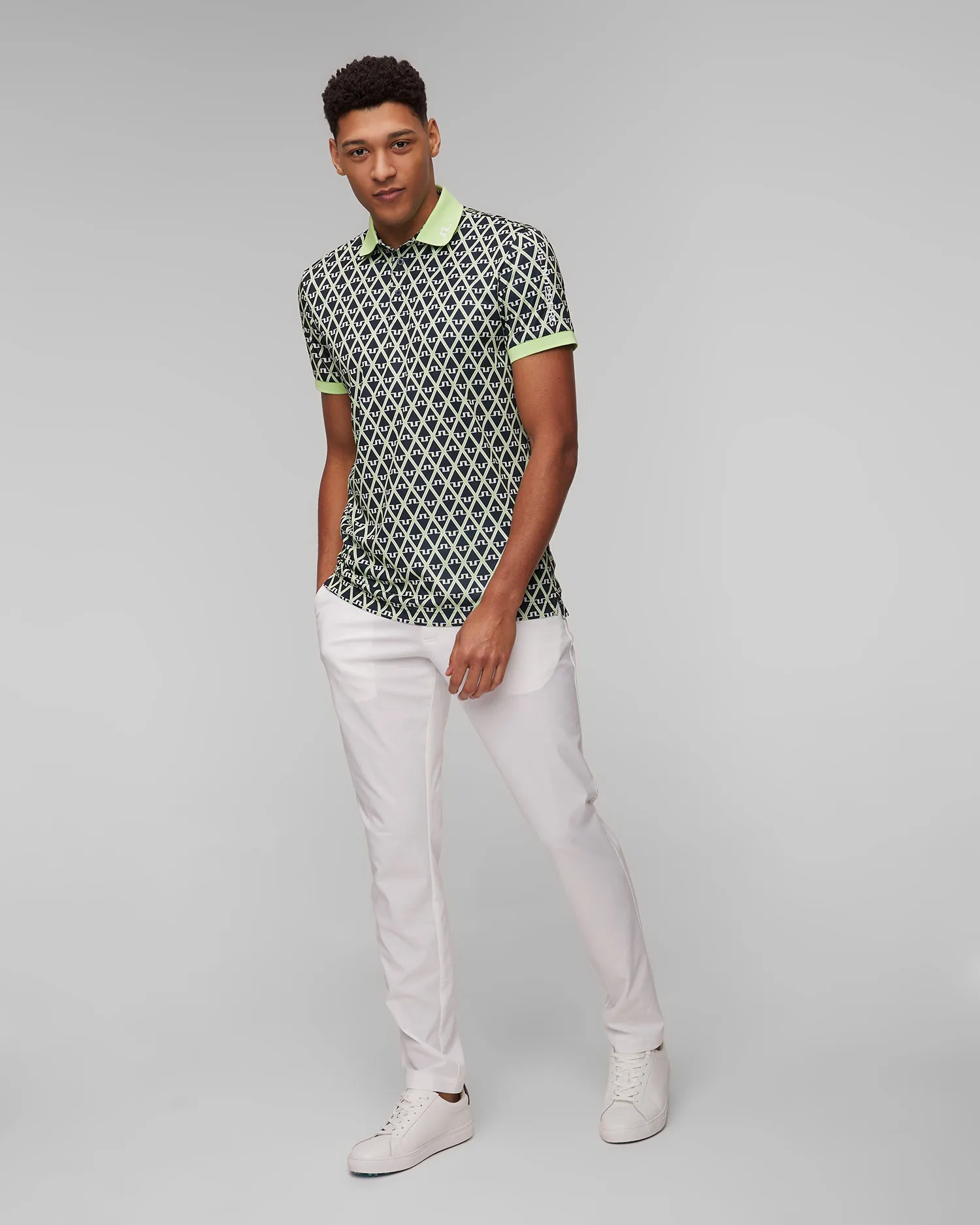 Pantaloni bianchi da uomo J.Lindeberg Vent Pant GMPA09696-white