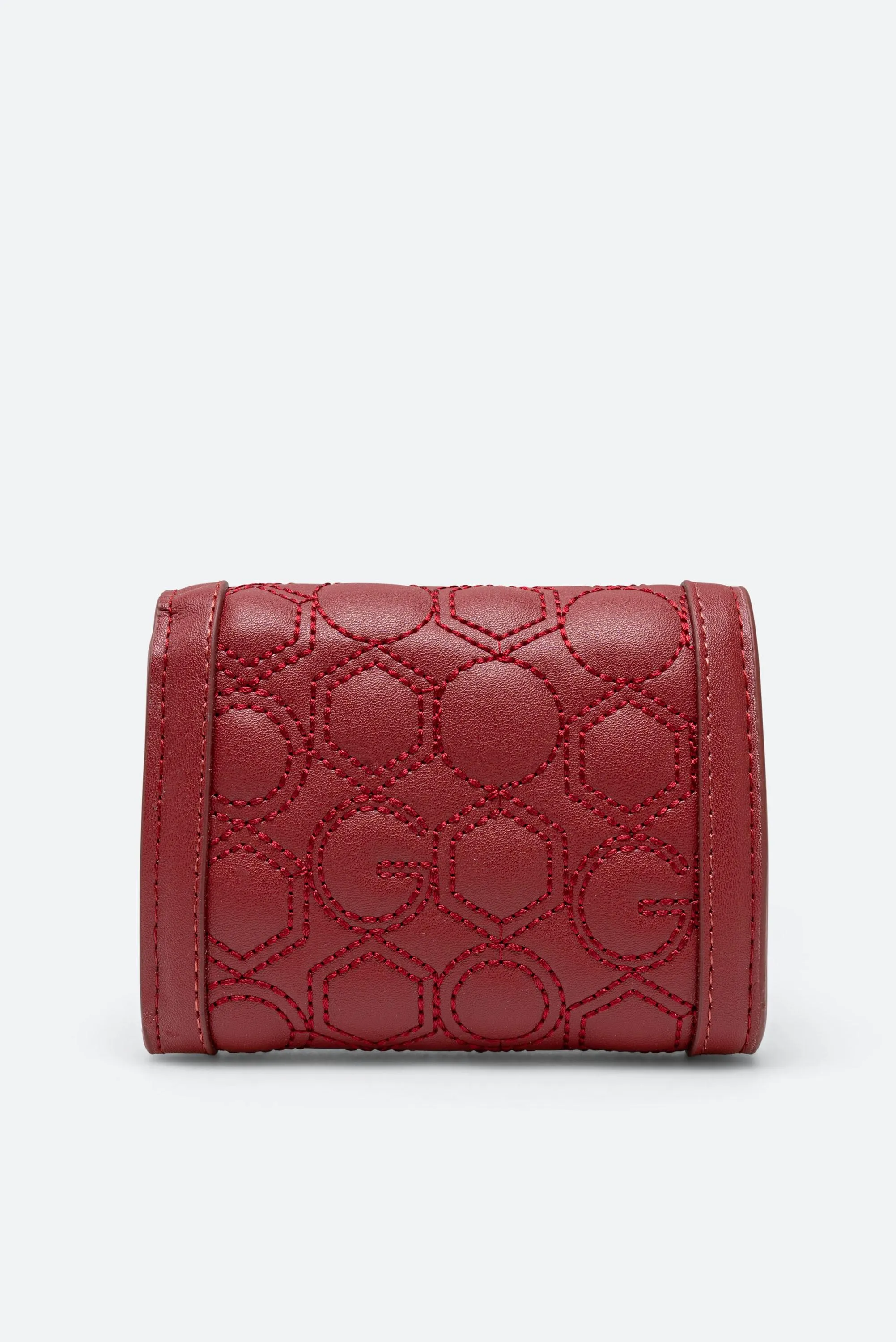 Portafogli Flap Teometric Trapuntato colore Rosso
